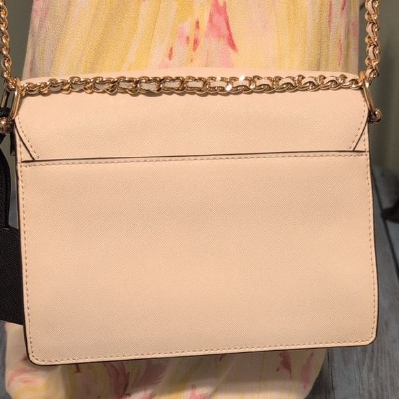 Tory Burch White Crossbody Bag Clean Stylish Leather Career Club Sophisticated - Picture 5 of 16